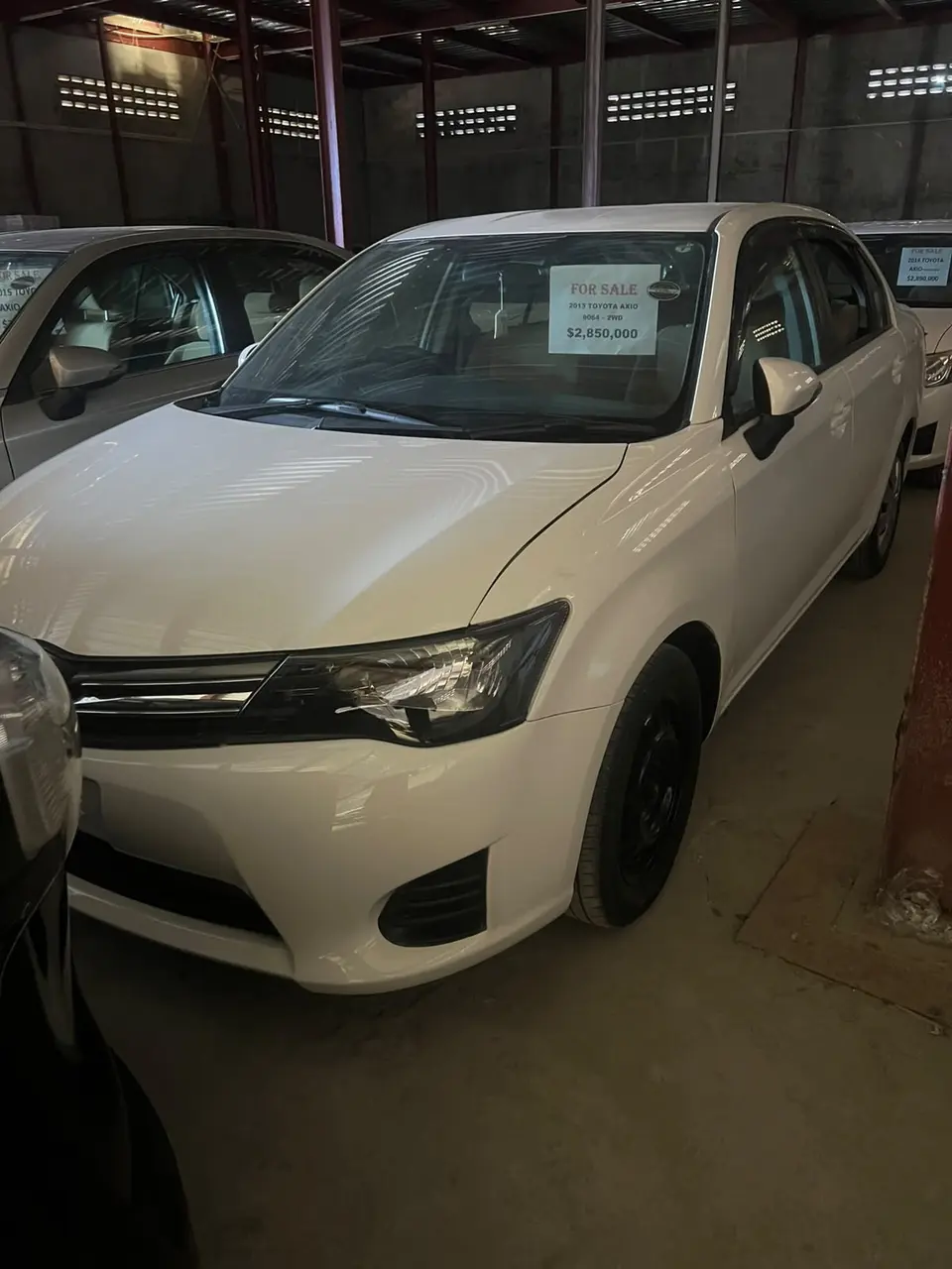 2013 Toyota Corolla Axio, white — photo 1 of 4